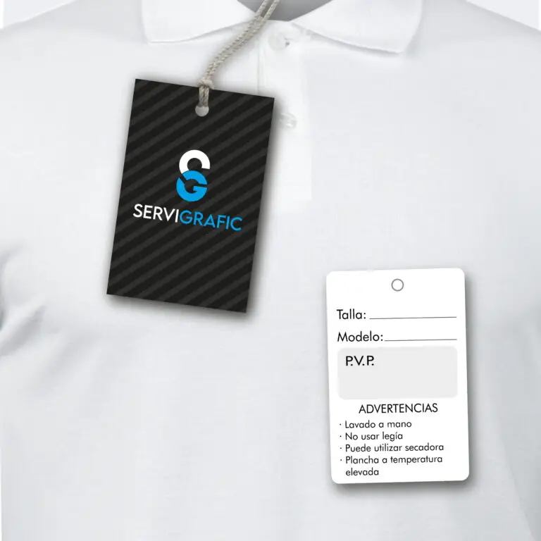 Tarjeta Etiqueta de Ropa