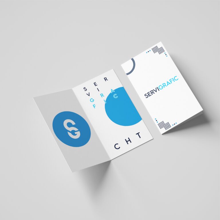 Tarjeta visita doble vertical