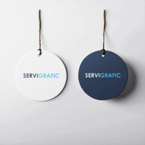 Tarjeta Etiqueta Redonda