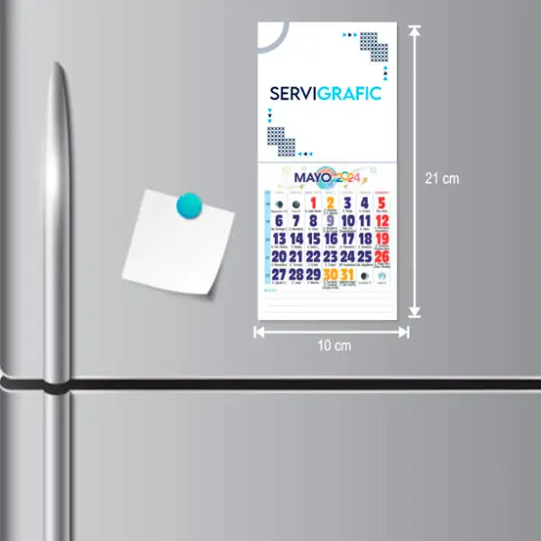 Calendarios con Faldilla para neveras con imán