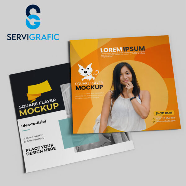 Flyer Cuadrado 15x15cm